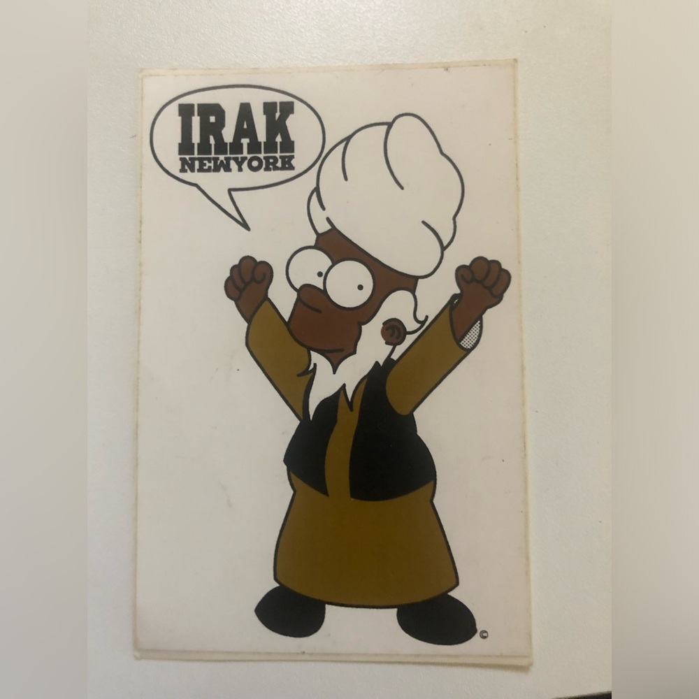 IRAK NEW YORK STICKER